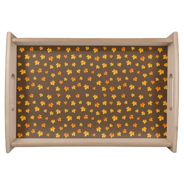  Fall Maple Leaves Serving Tray (Front)
