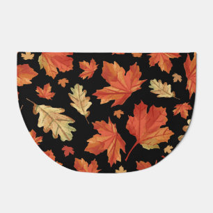 Fall Maple Leaves Thanksgiving Pattern Doormat