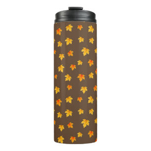 Fall Maple Leaves Thermal Tumbler