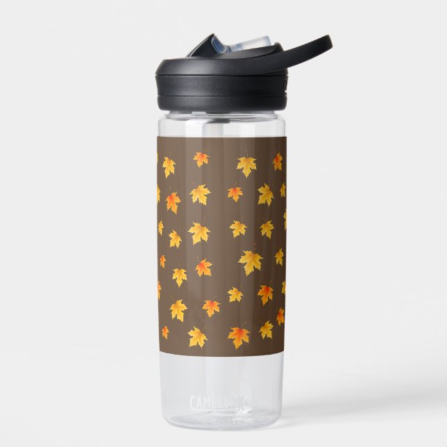 Fall Maple Leaves Water Bottle (Left)