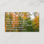 Fall Maple Trees Autumn Nature Photography Business Card