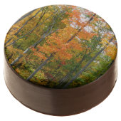 Fall Maple Trees Autumn Nature Photography Chocolate Covered Oreo (Angled)