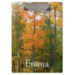 Fall Maple Trees Autumn Nature Photography Clipboard