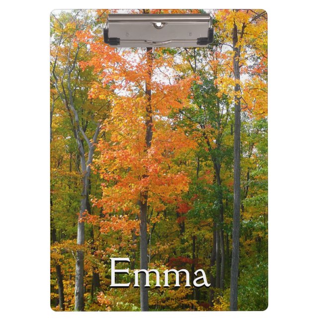 Fall Maple Trees Autumn Nature Photography Clipboard (Front)