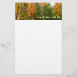 Fall Maple Trees Autumn Nature Photography Stationery