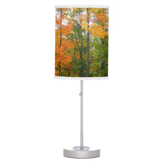 Fall Maple Trees Autumn Nature Photography Table Lamp (Front)
