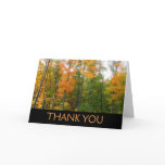Fall Maple Trees Autumn Nature Photography Thank You Card