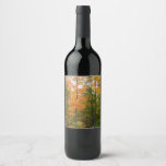 Fall Maple Trees Autumn Nature Photography Wine Label