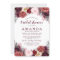Fall Marsala Blush Peony Bridal Shower Invitations