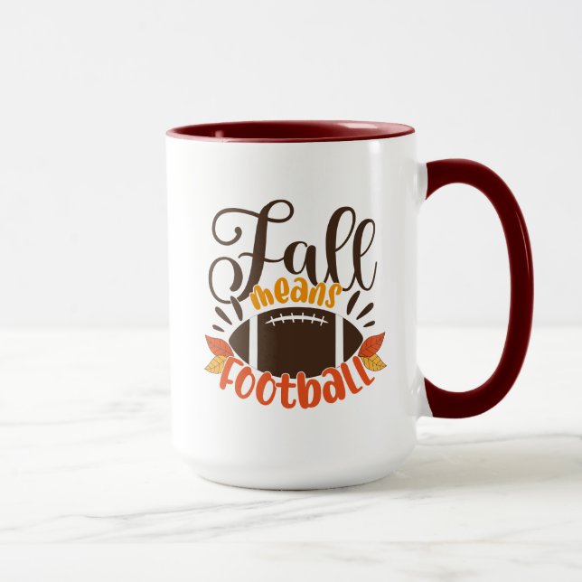 Fall Means Football Mug (Right)