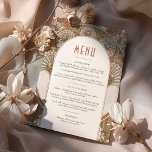 Fall Menu Wedding Vintage Art Nouveau by Mucha Invitation<br><div class="desc">Menu Card in Art Nouveau style for your vintage-themed wedding by Alphonse Mucha in a floral, romantic, and whimsical design. Victorian flourishes complement classic art deco fonts. Please enter your custom information, and you're done. If you wish to change the design further, click the blue "Customize It" button. Thank you...</div>
