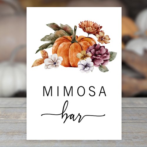 Fall Mimosa Bar Poster