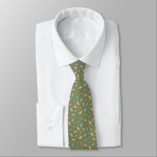 Fall Mitochondria on Sage Neck Tie