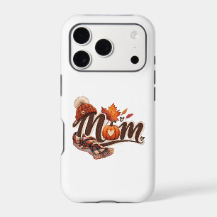 Fall Mom Cozy Autumn Pumpkin Phone Card Holder Sti iPhone 17 Pro Case