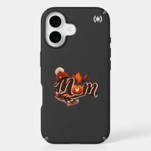 Fall Mom Cozy Autumn Pumpkin Phone Card Holder Sti iPhone 16 Case