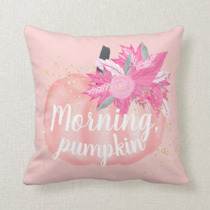 pink fall pillows