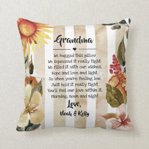 Fall Mother Grandma Grammy Nana from Grandkids Throw Pillow