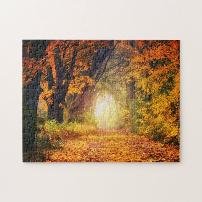 Fall Mountain Art Scenic Puzzles Complex Jigsaw Pu (Horizontal)