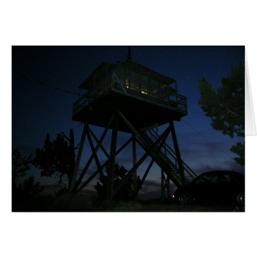 Fall Mountain Fire Lookout Cards (Front Horizontal)