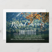 Fall Mountain Lake Theme Bridal Shower Invitation (Front/Back)
