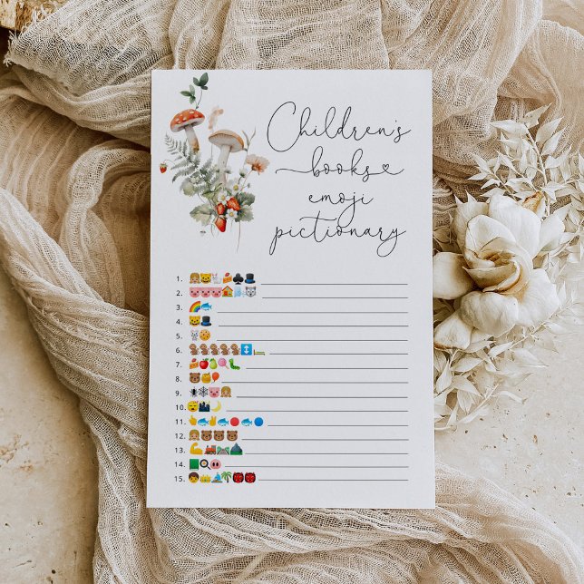 Fall mushroom childrens books emoji pictionary (Creator Uploaded)