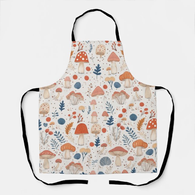 Fall Mushroom Harvest Apron (Front)