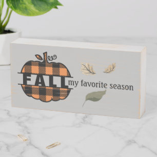 Fall, My Favorite Season Wood Box Sign