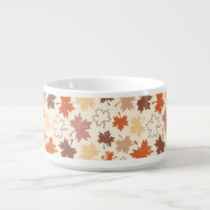 Fall nature, autumn maple leaf thanksgiving bowl