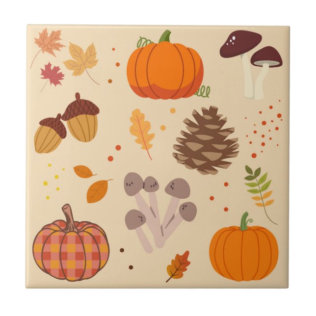  Fall Nature Ceramic Tile (Front)