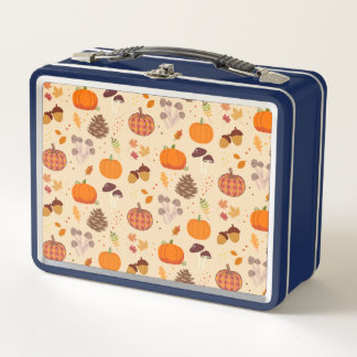 Fall Nature Metal Lunch Box