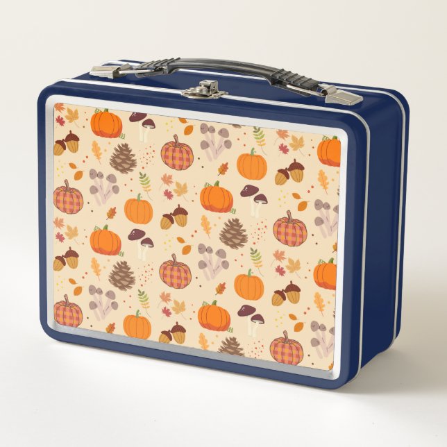 Fall Nature Metal Lunch Box (Front)