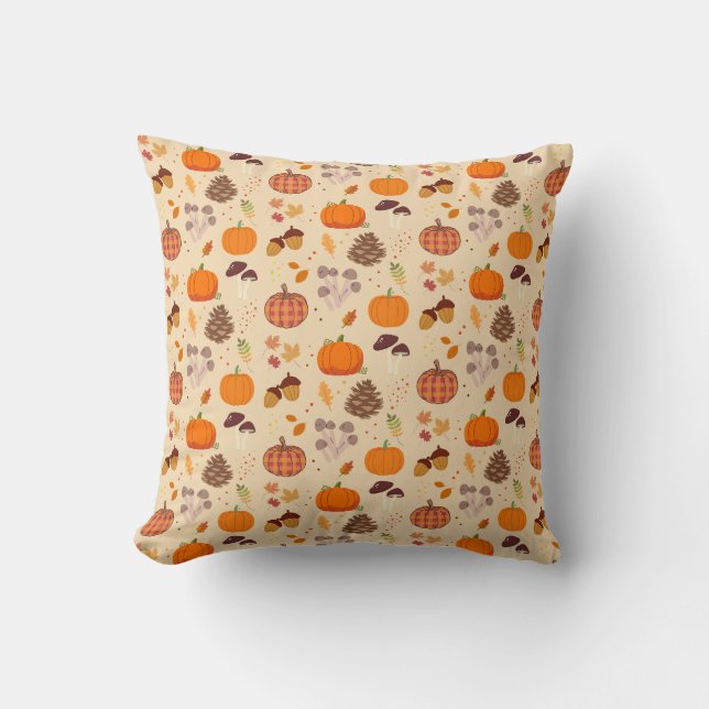 Fall Nature Throw Pillow (Front)
