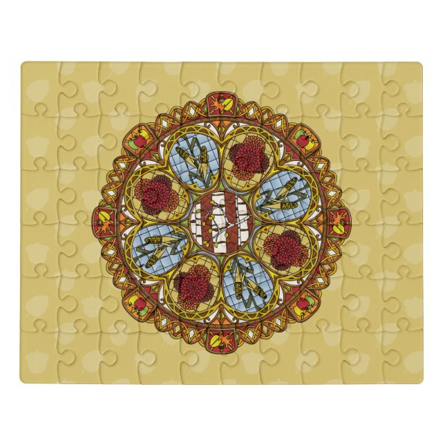 Fall Nouveau Acrylic Puzzle (Puzzle Horizontal)