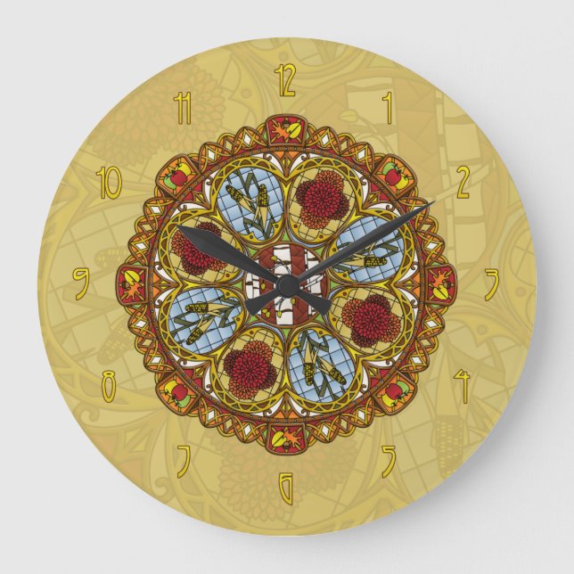Fall Nouveau Clock (Front)