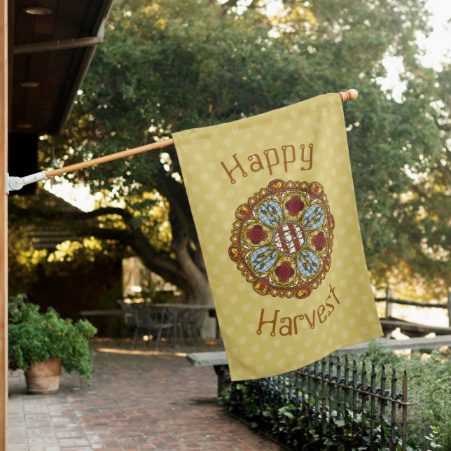 Fall Nouveau House Flag (In SItu)
