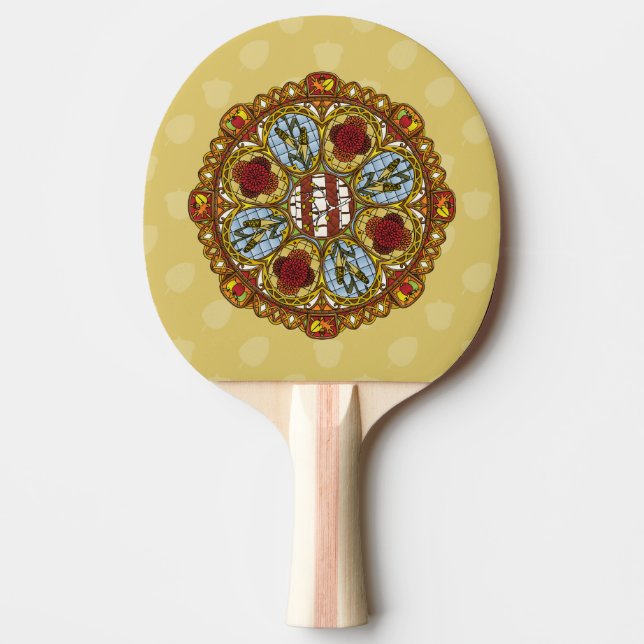 Fall Nouveau Ping Pong Paddle (Front)