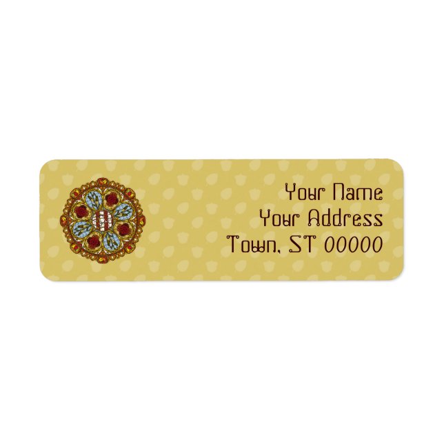 Fall Nouveau Return Address Label (Front)