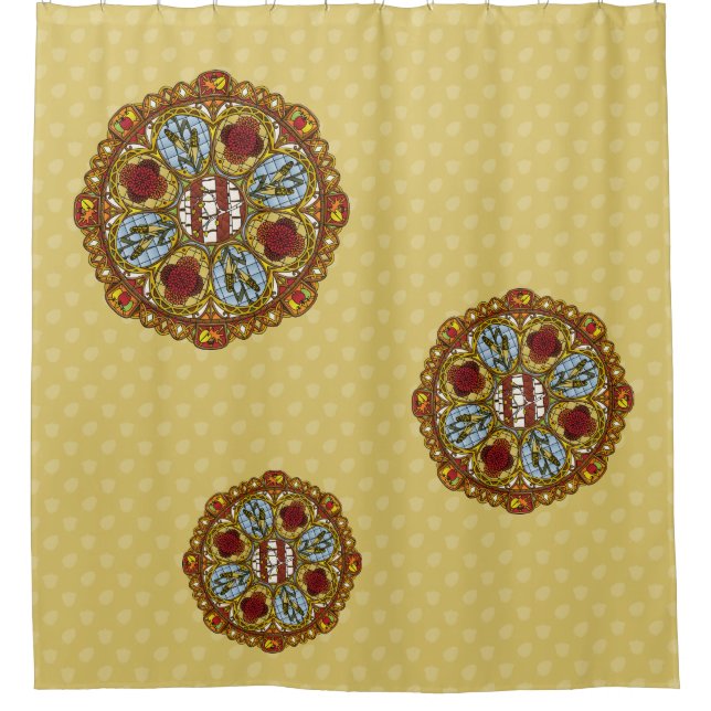 Fall Nouveau Shower Curtain (Front)