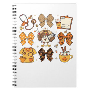 Fall Nurse Thanksgiving Classic T-Shirt.png Notebook