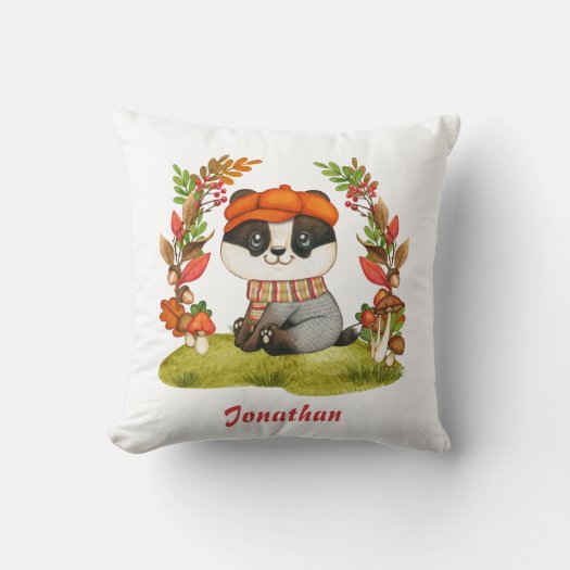 Fall Nursery Decor Cute Little Baby Badger Autumn