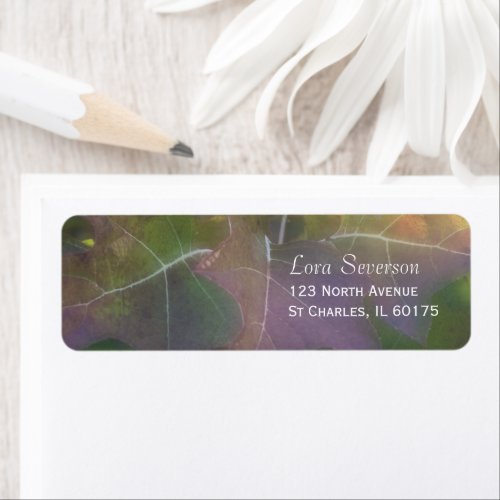 Fall Oak Leaf Hydrangea Return Address Labels