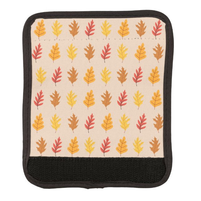 Fall Oak Leaves Luggage Handle Wrap (Front)