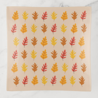 Fall Oak Leaves Trinket Tray