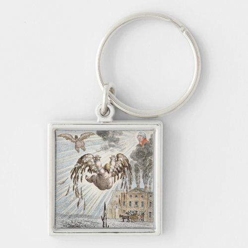 Fall of Icarus 1807 Keychain