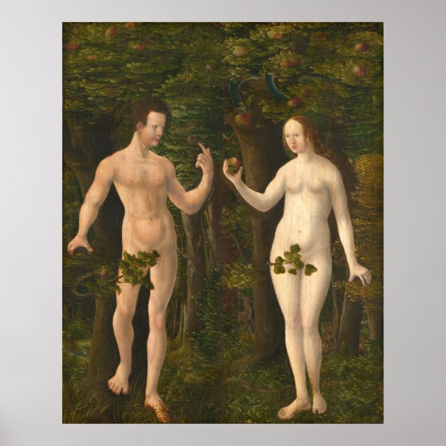 Fall of Man - Albrecht Altdorfer Fine Art Poster (Front)
