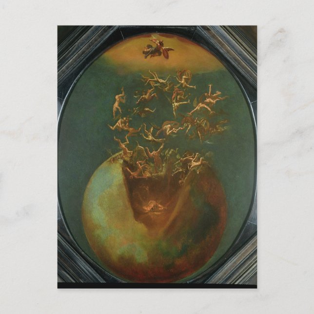 Fall of Satan and the Rebel Angels from Heaven Postcard (Front)