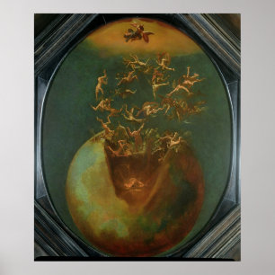 Fall of Satan and the Rebel Angels from Heaven Poster
