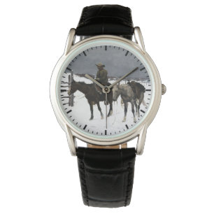 Fall of The Cowboy Frederic Remington 1895 Western Watch