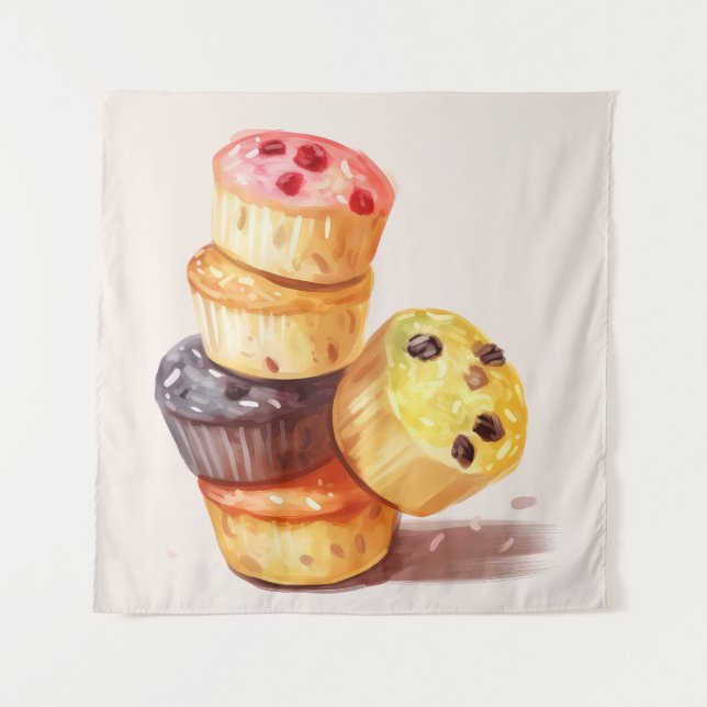 Fall of the Muffin Tower Tapestry (Front)