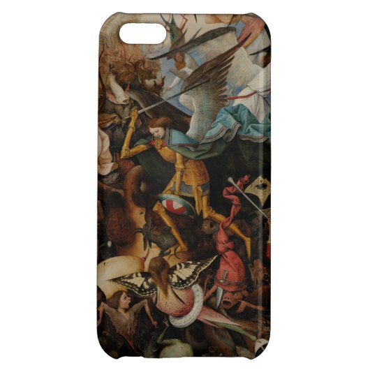 Fall of the Rebel Angels by Pieter Bruegel iPhone Case (Back)
